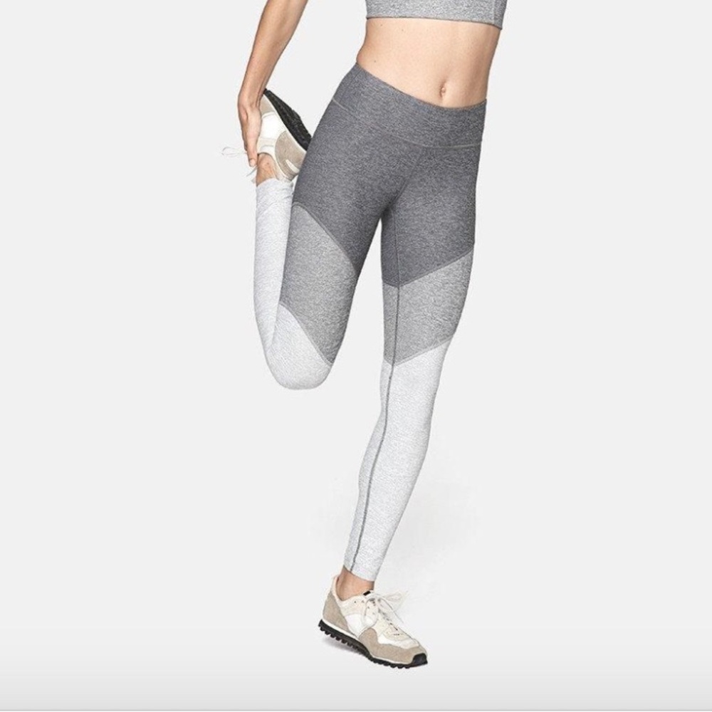 Outdoor Voices Charcoal and Light Gray Leggings